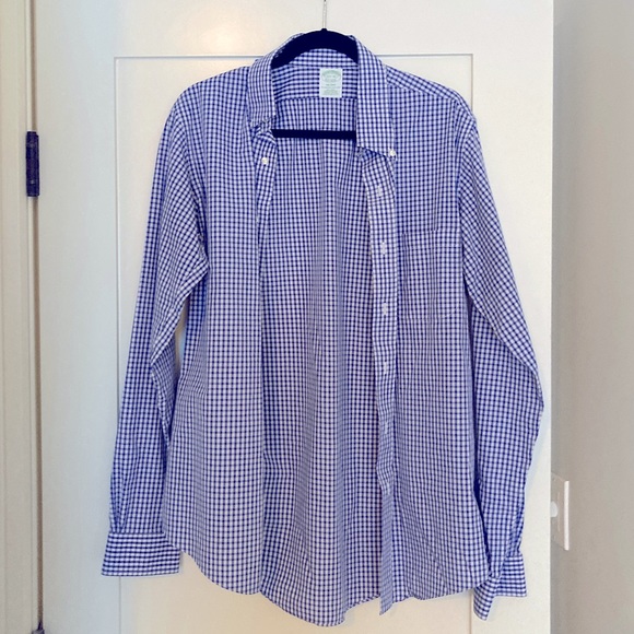 Brooks Brothers Milano non-iron dress shirt (15.5, 36) - Picture 1 of 2